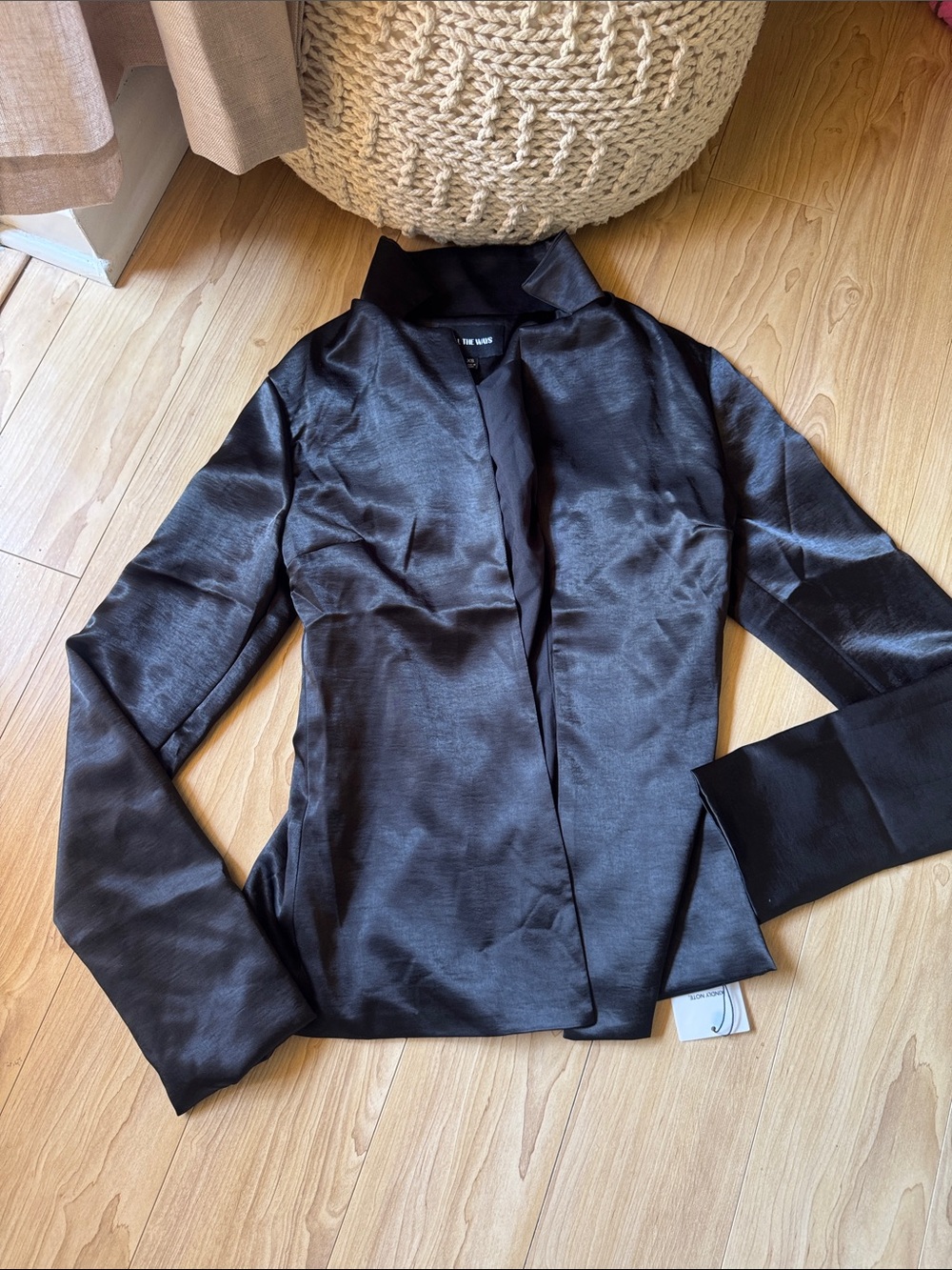 All the ways black satin top